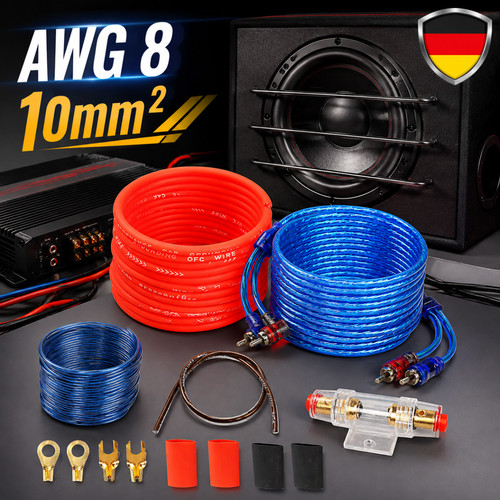 Subwoofer set awg kabelkit - subwoofer-set,
