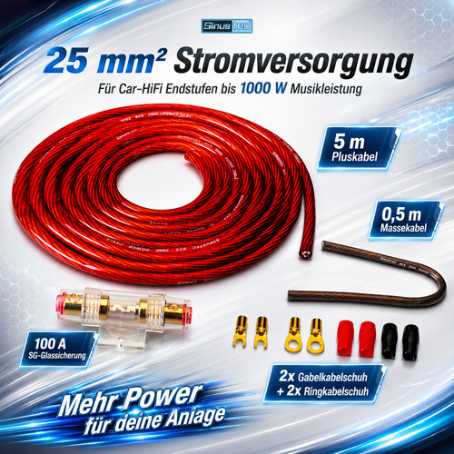 Sinustec bcs 2500 - 5m, car-hifi
