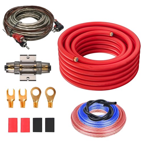 Subwoofer kabel set 4ga - kabel,