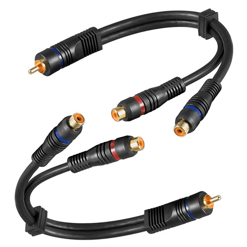 Stück cinch kabel adapter - y,